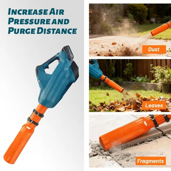 Leaf Blower Air Amplifier Attachment | Airflow Enhancer | Tool-Free Rapid Mount | AirJetPro