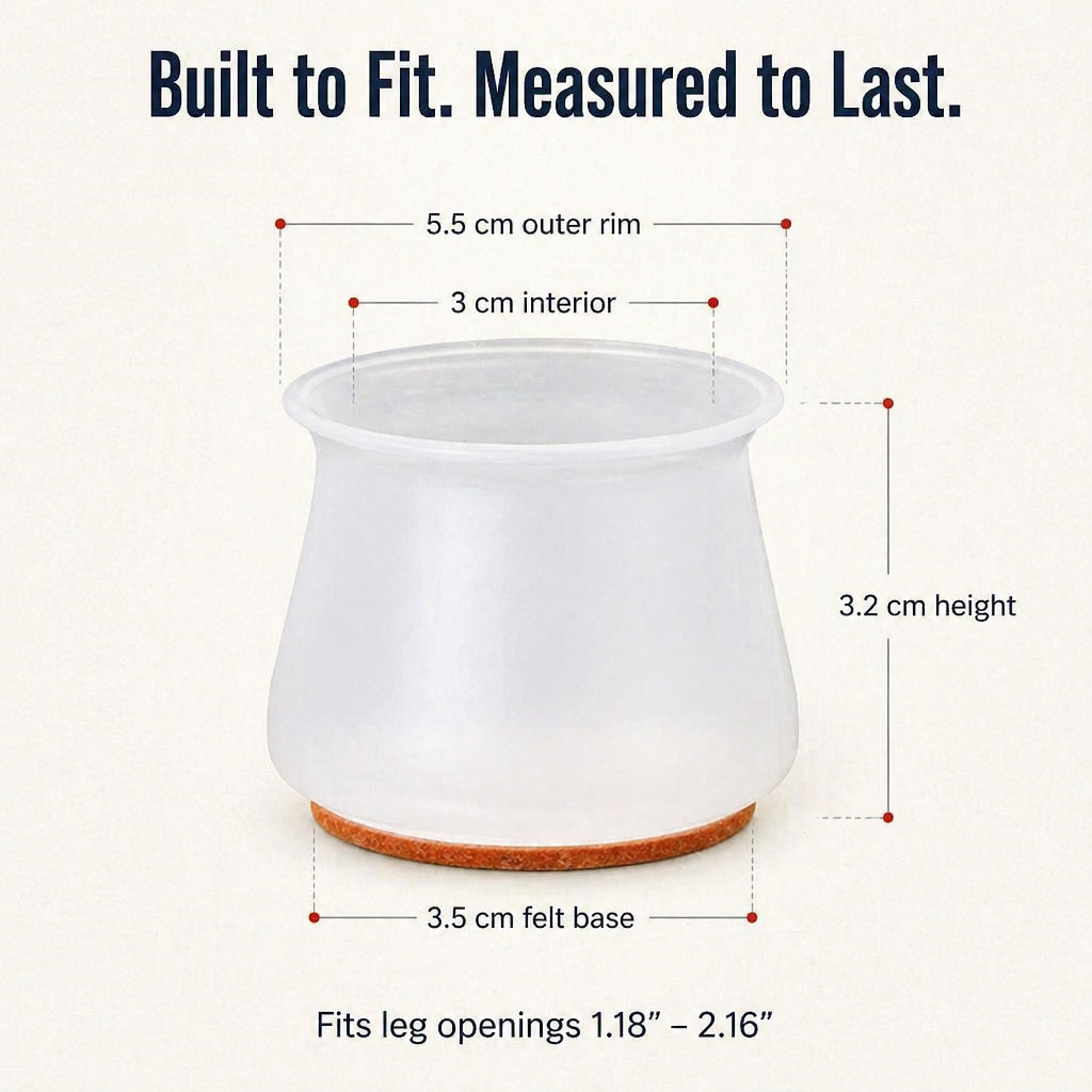 SilentoGuard™ — Silence Screeches and Shield Floors for Peaceful, Scratch-Free Living