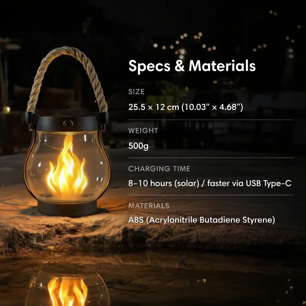 SolarAura™ — Wrap Your Nights in Safe, Mesmerizing Firelight That Lasts All Evening