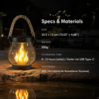 SolarAura™ — Wrap Your Nights in Safe, Mesmerizing Firelight That Lasts All Evening