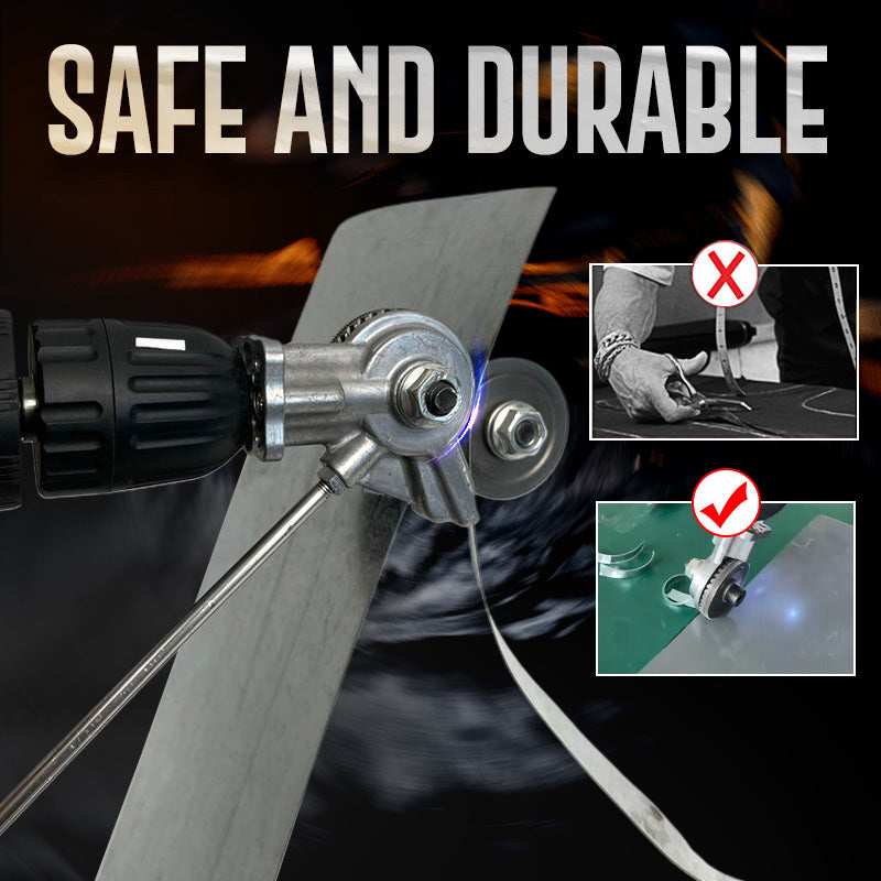RazorForce™ Drill Plate Cutter — Transform Your Drill, Slice Metal Like a Pro, and Cut Safe Every Time