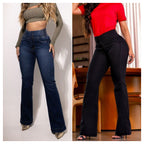VeloraStretch™ High Waist Flare Jeans — Sculpt Your Curves and Stride with Unstoppable Confidence All Day