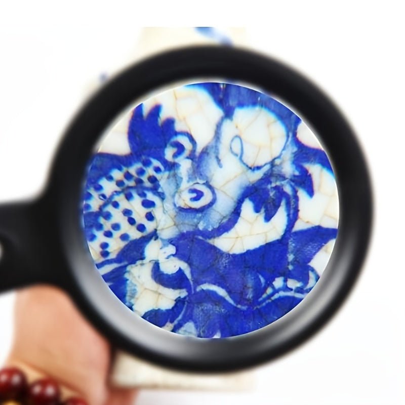 10X LED Hand Magnifier with Lighting | Sharp View | Comfortable Grip | DetailGlow