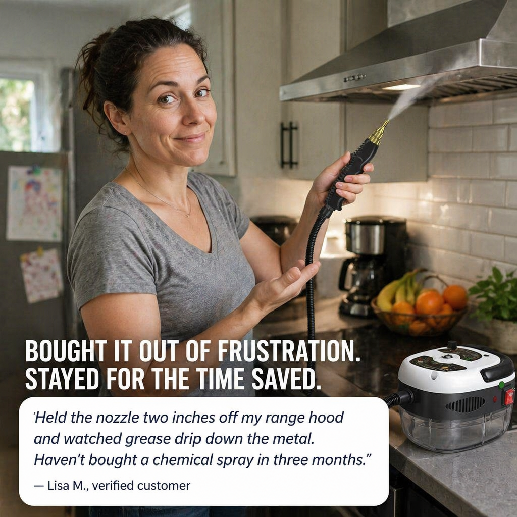 VaporaMax™ — Dissolve Baked-On Grease Fast, No Scrubbing or Chemicals Needed