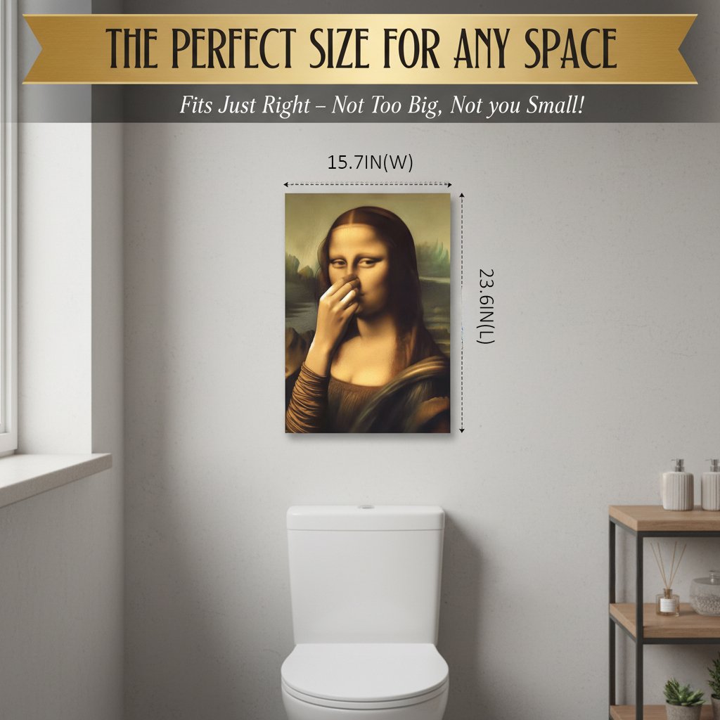 VeroLuxe™ Canvas — Bring Unforgettable Humor and Lasting Vibrance to Your Bathroom Walls