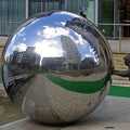 Stainless Steel Mirror Ball Garden Decor | Rust-Resistant | High Shine Outdoor Ornament | Mirrorball