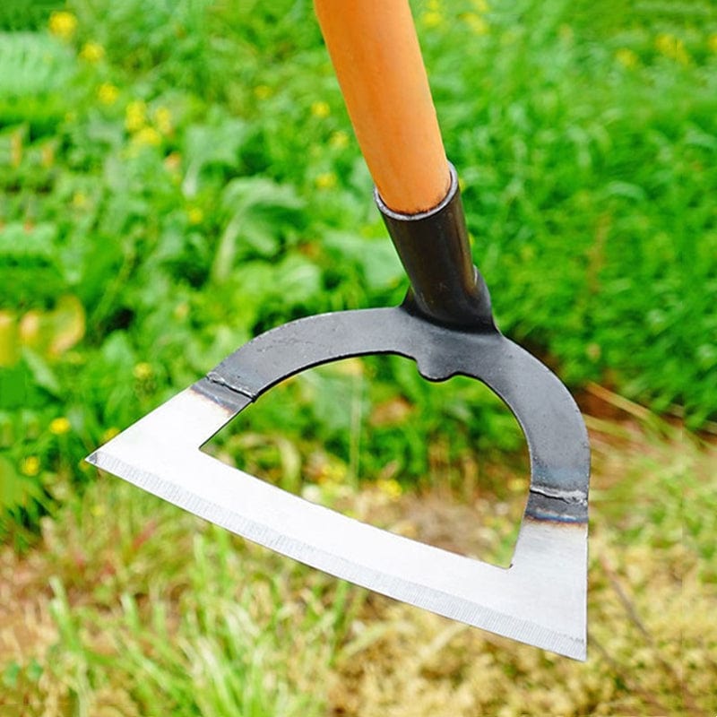 Garden Hoe Manganese Steel | Hand-Forged | Loosen Soil & Remove Weeds | Ironroot