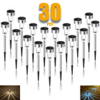 Solar Waterproof LED Pathway Lights (Set of 10/20/30)
