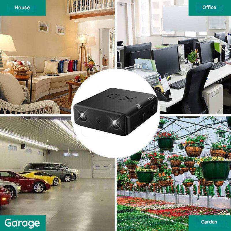 Mini Security Camera 1080P HD | 5 m IR Night Vision | Motion Sensor | Spotlight Lens