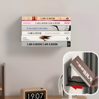 Floating Shelf | Invisible Floating Look for Books | Sturdy Iron Wall Bracket | FloatShelf