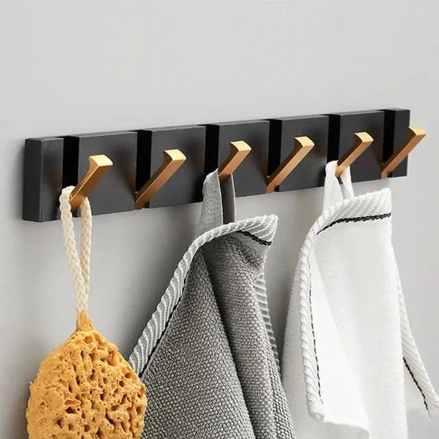 Foldable Wall Hook | Screw Mount or Self-Adhesive | Aerospace Aluminum | Hookwell