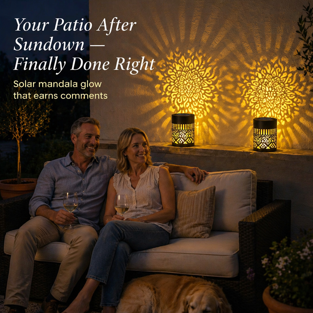 LumaMandala™ — Project Mesmerizing Mandala Designs on Your Patio Every Evening