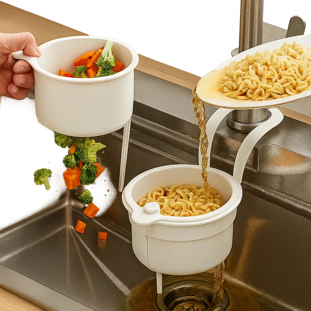 Sink Drying Basket | Organizer for Drain | Odorless & Clean | FlowEase