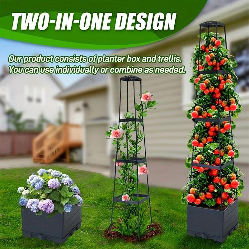 SkyVine™ Tower — Transform Tiny Spaces into Lush, Effortless Vertical Gardens