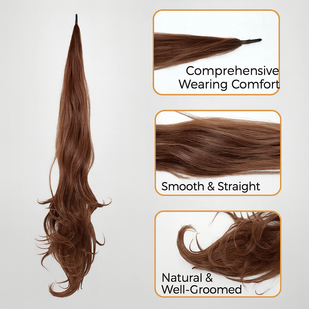 LuxeFlo™ — Instantly Own Your Stunning, Full-Volume Ponytail with Effortless Confidence