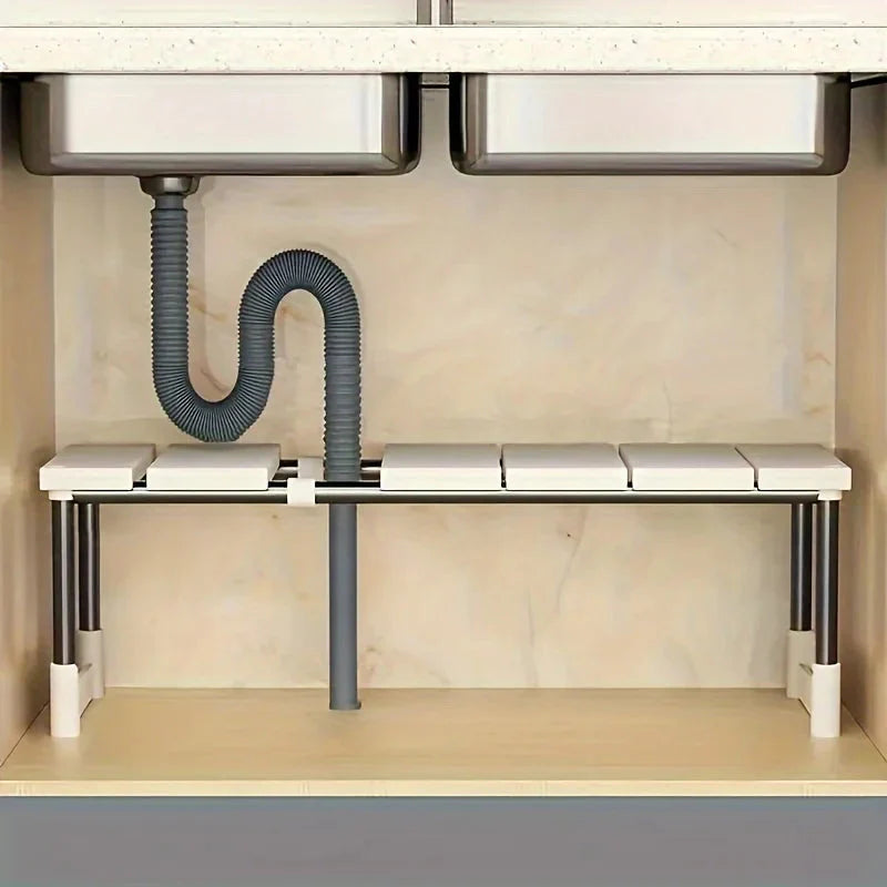 Adjustable Under-Sink Shelf | Width Easily Adapts | Fast Installation | SinkSmart