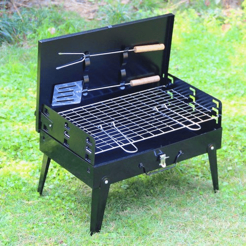 Foldable Steel Garden Grill | Powder-Coated BBQ | Garden & Camping | Foldfire