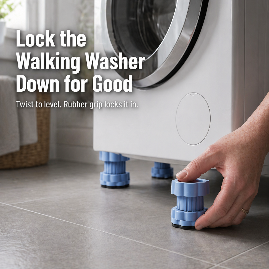 TruBalánce™ — Halt Washer Movement, End the Shimmy, Protect Your Floors