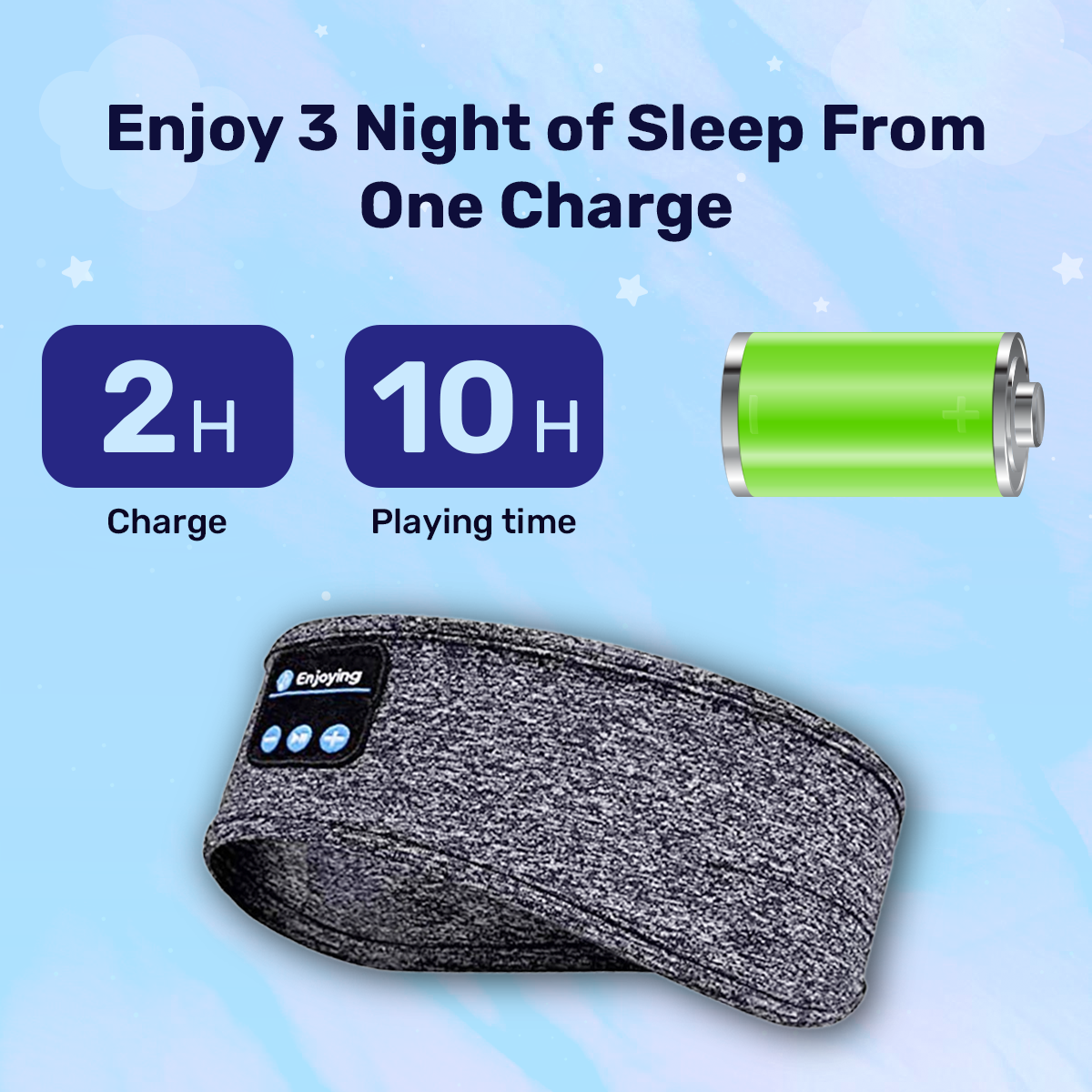 Sleep Headphones Bluetooth Headband | Slim Speakers | Side Sleeper | Dormix