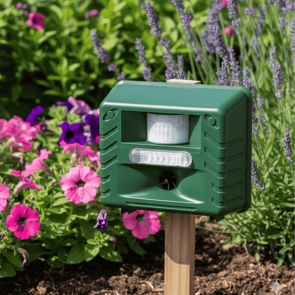 Ultrasonic Bird Repellent System for Gardens | 170° Motion Detector | Weather-Resistant | ZoneCrest