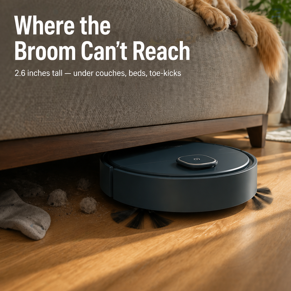 SweepWhiz™ — Effortless Floor Freshness That Frees Your Time Every Day