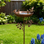 Garden Bird Bath | Ornamental Bowl | Firm Stake | GardenShine