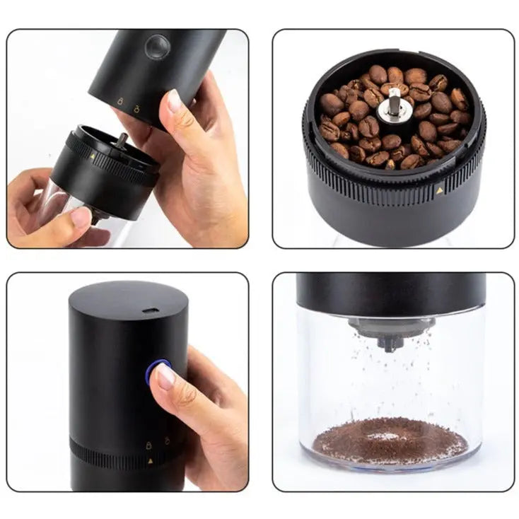 Electric Coffee Grinder | USB Rechargeable | Adjustable Grind Settings | KaffeeKompakt