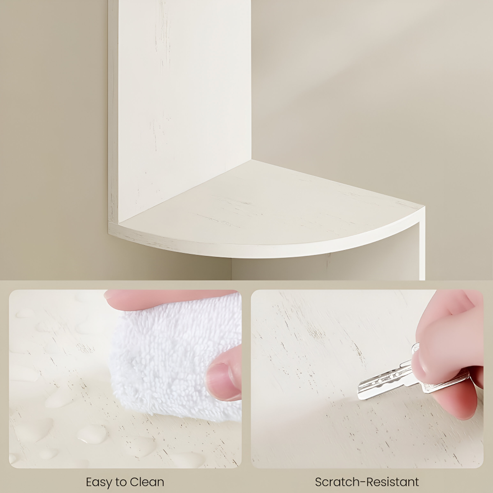 Corner Shelf 5 Levels | Zigzag Shape with Layers | Space-Efficient Corner Fit | CornerZig