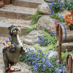 Garden Decor | Resin Dinosaur Figurine | Weather-Resistant | RexTerra