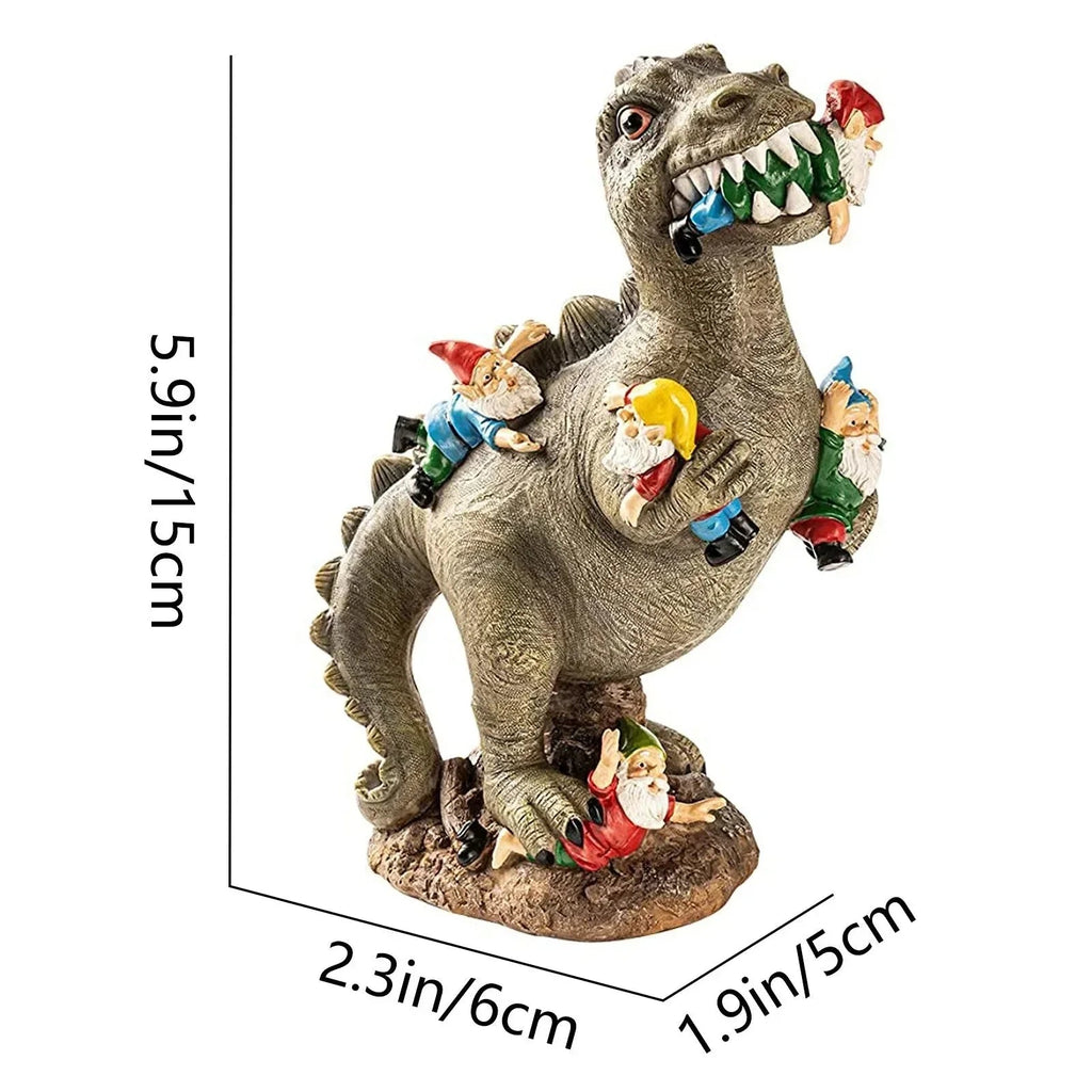Garden Decor | Resin Dinosaur Figurine | Weather-Resistant | RexTerra