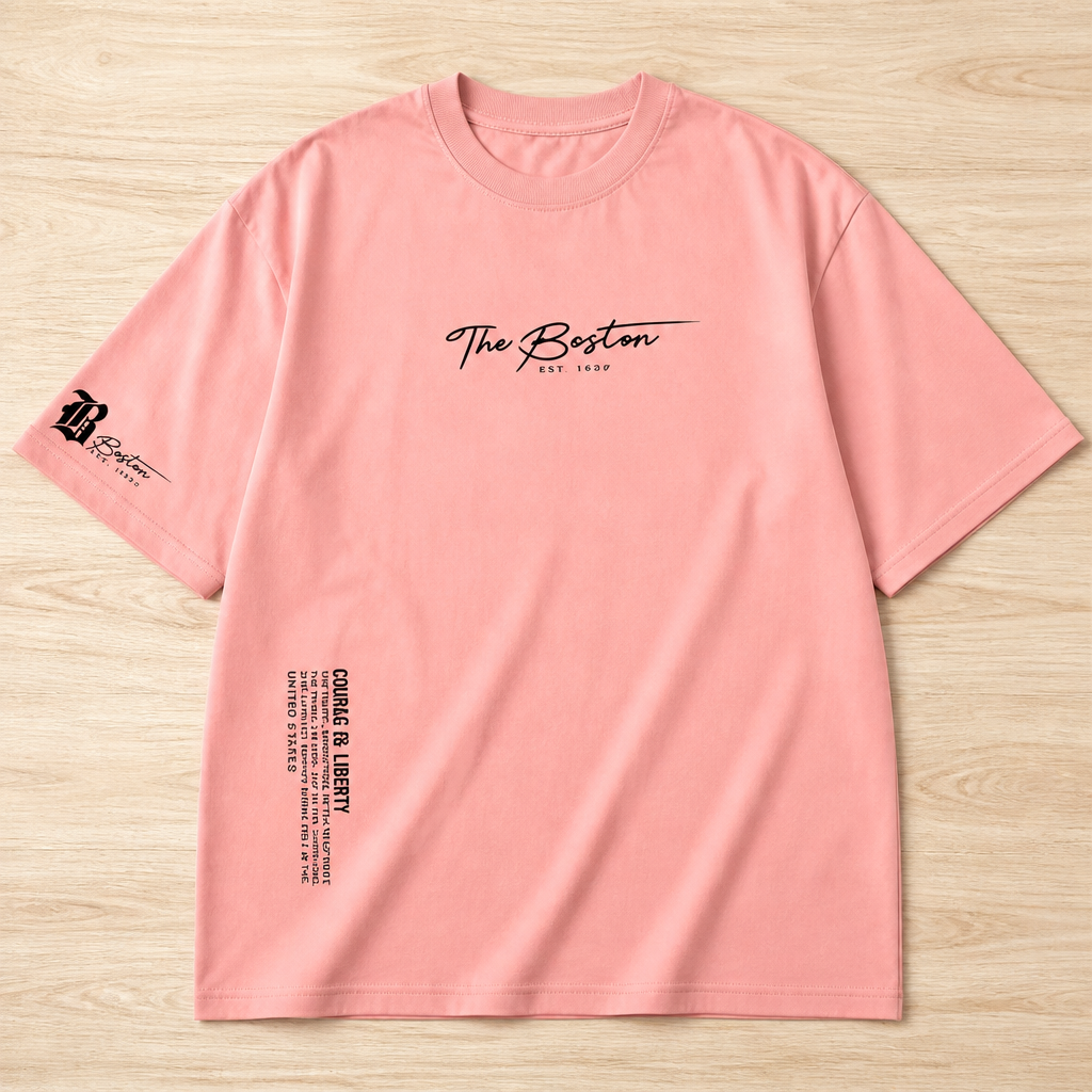 Vanguard™ – Relaxed Oversized Tee with Signature Script Detailing