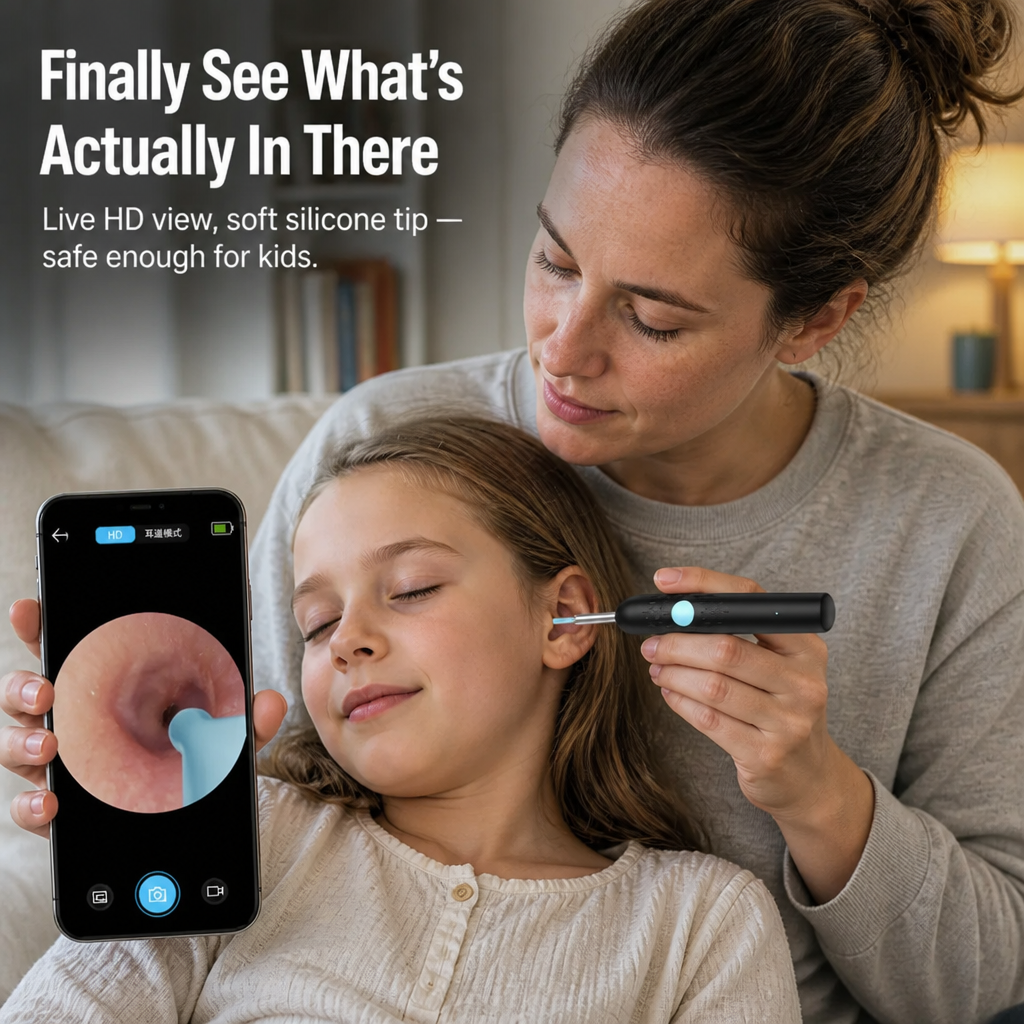 SonicSight™ — See Hidden Ear Wax Clearly and Clean with Confidence Every Time