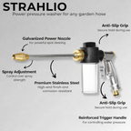 High-Pressure Cleaner | Variable Spray Jet | Soap Dispenser Cleaning | Strahlio