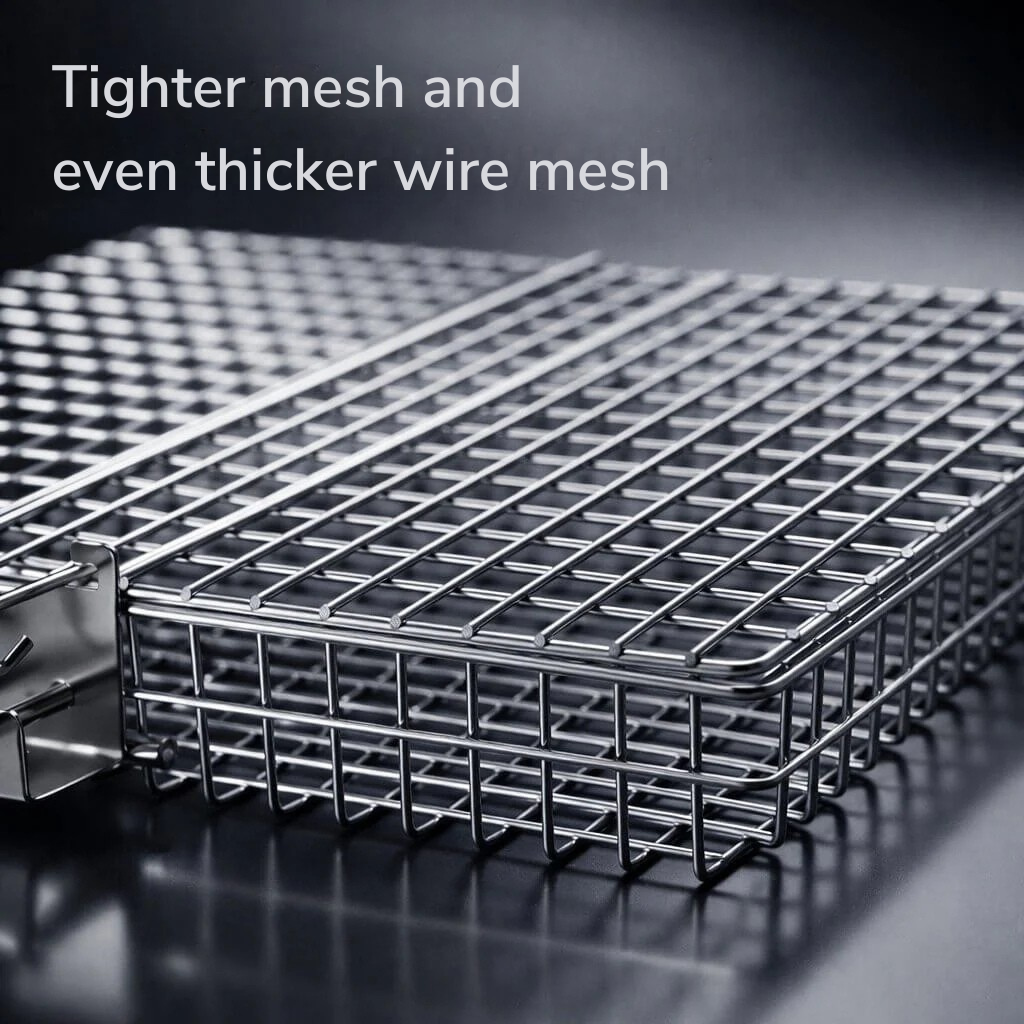 Grill Basket | Stainless Steel | Uniform Heat Distribution | BBQWend