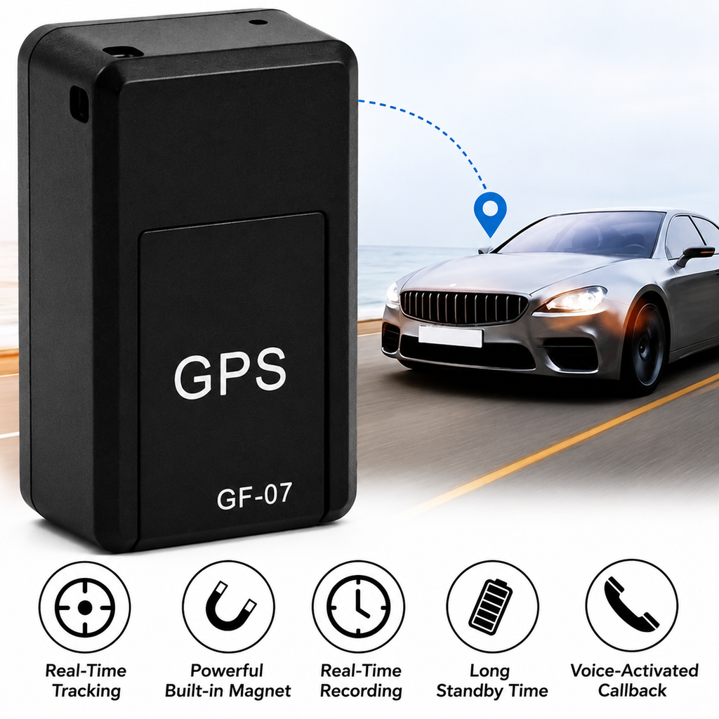 GPS Tracker | Mini GPS Tracker Subscription-Free | Live Tracking | Magnetic & Low-Profile | Locaro