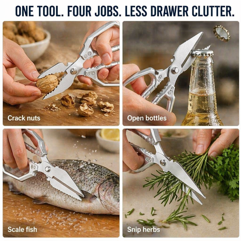 SharpEdgePro™ — Cut Through Chicken Bones, Shells & Herbs in a Single Snap
