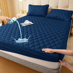 SlumberShield™ — Wrap Your Bed in Cozy, Waterproof Protection for Blissful, Worry-Free Sleep