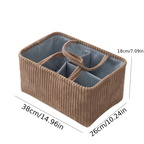 Storage Basket | Open-Top Design | Shape-Holding Fabric Basket | HomeCaddy