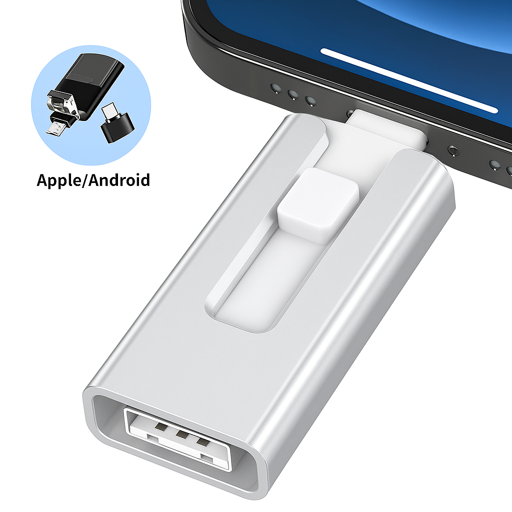 USB Stick | Expanded Storage Capacity | Multi-Port File Transfer | SnapStick