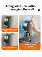 Suction Cup Bathroom Shelf | No Drilling | Drip Catcher | SnapShelv