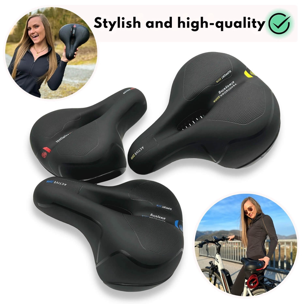 Bicycle Saddle | Comfort Ergonomics | Shock Dampening | RideRelief
