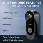 Doorbell with Camera | Two-Way Audio and Live View | Night Vision | RingCam