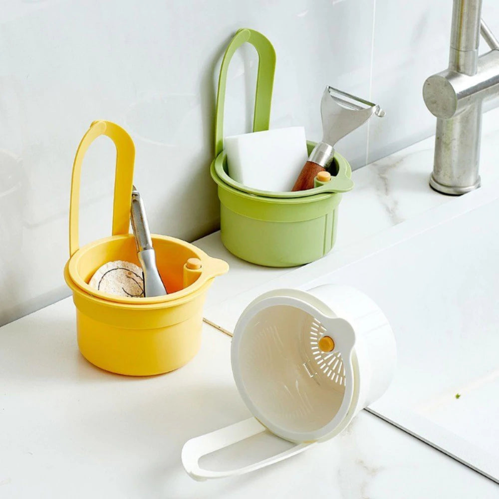 Sink Drying Basket | Organizer for Drain | Odorless & Clean | FlowEase