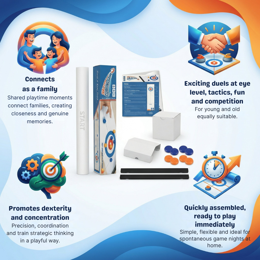 SlideMaster™ Mini Curling Set — Ignite Fierce Family Battles and Unforgettable Laughter in Minutes