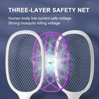 Electric Fly Swatter and UV Zapper Lamp | 3000 V | Rechargeable via USB | BuzzEnd