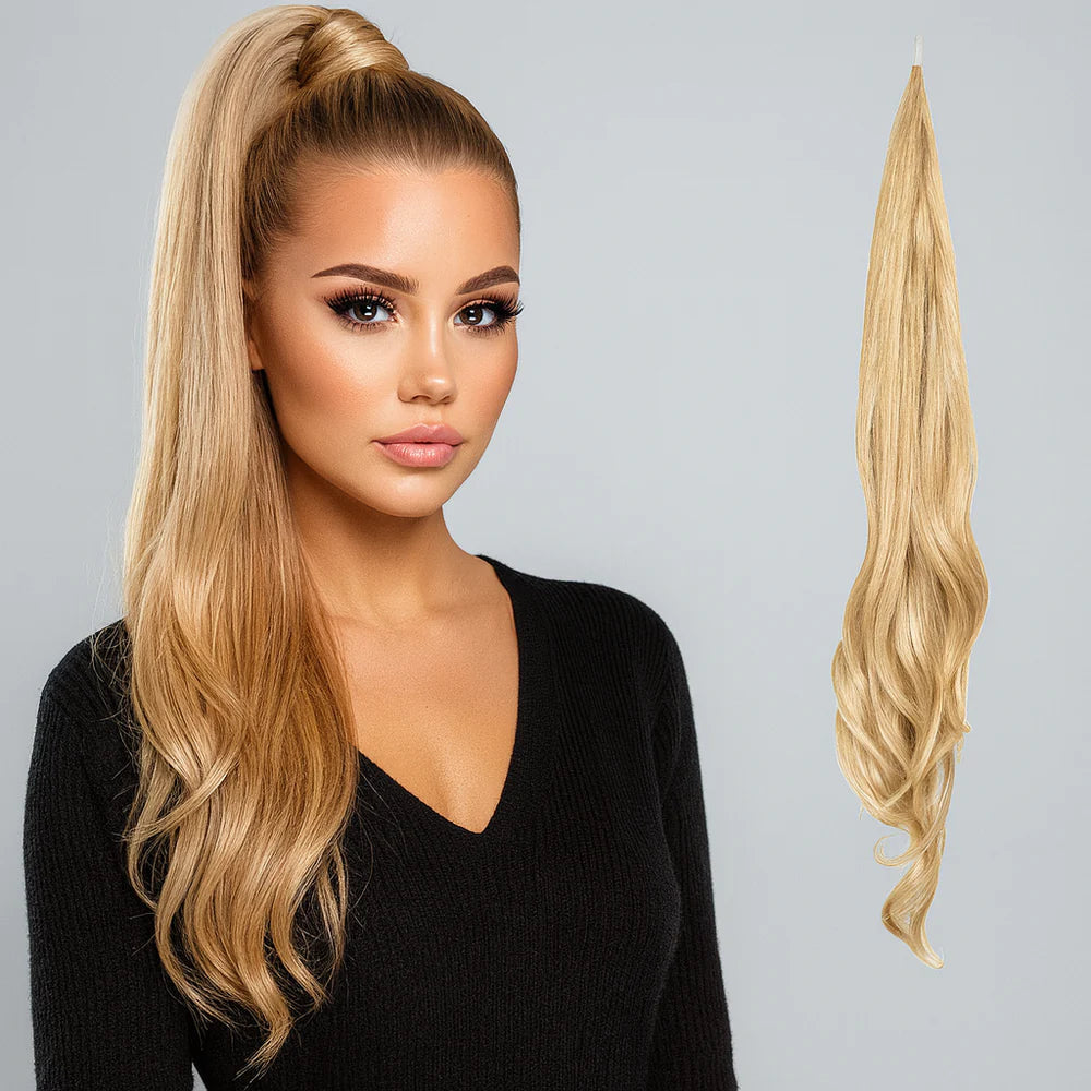 LuxeFlo™ — Instantly Own Your Stunning, Full-Volume Ponytail with Effortless Confidence