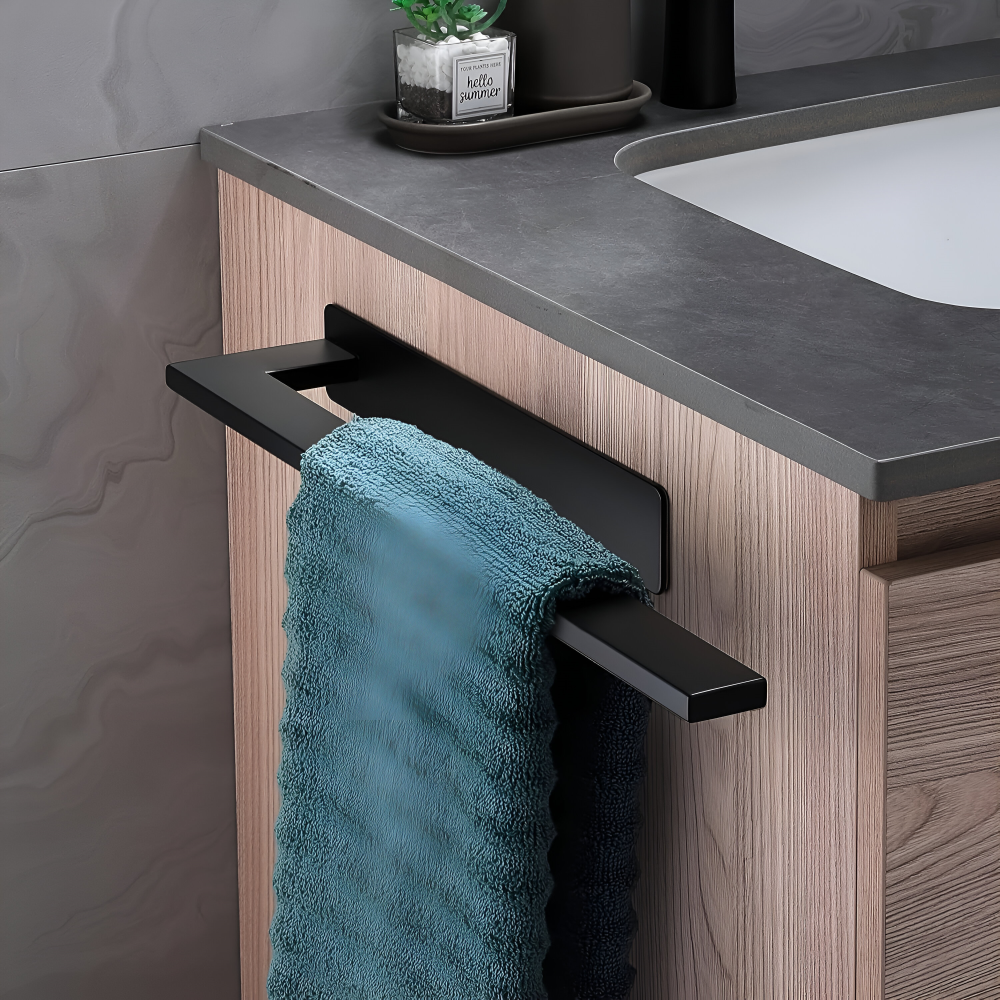 Towel Holder | Wall-Mounted Self-Adhesive | Moisture-Resistant Stainless Steel | BathLine