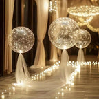 Balloon with 10 Pieces | Warm White Glow Ambience | Battery Powered | LumiGlobe