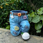 Creative Flower Pot | Denim Style | Weather-Resistant | Potpants