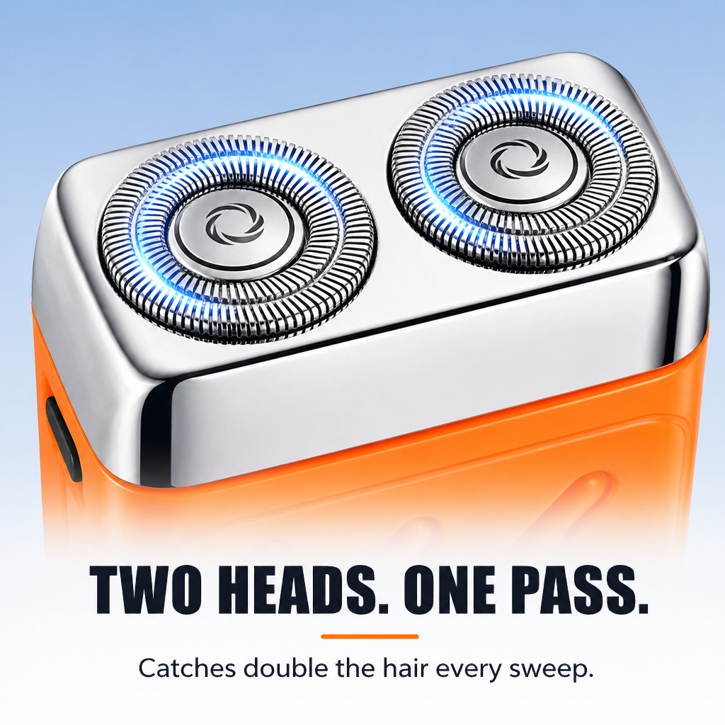 AeroGlide™ Mini Shaver — Zap 5 O'Clock Shadow in 90 Seconds On the Go